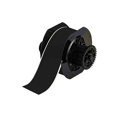 ETIQUETA DE VINIL B595 DE 2.250"X100' PRETA(57,15MMX30,48M)