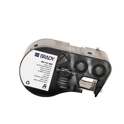 ETIQUETA M41/51/M511 B499 NYLON 1.000'X 0.250' PRETO NO BRAN