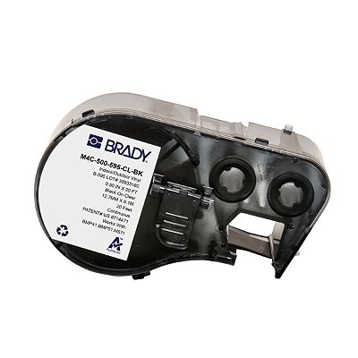 ETIQUETA M41/51/M511 B595 VINIL 0.500'X 25' PRETO NO TRANSPA
