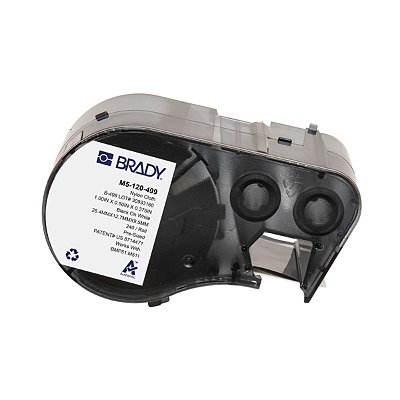 ETIQUETA M51/M511 B499 NYLON BRANCO 1'X.50'X.375' M5-120-499