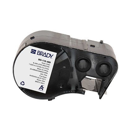 ETIQUETA M51/M511 B499 NYLON BRANCO DE 1'X0.375'X0.375' M5-1