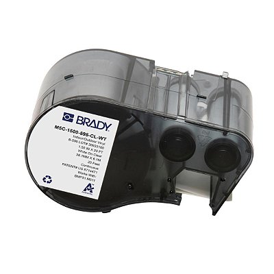 ETIQUETA M51/M511 B595 VINIL BRANCO/TRANSPARENTE 1.50'X20' M