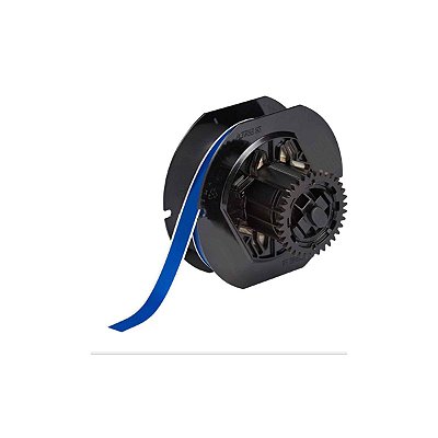 ETIQUETA POLIÉSTER DE 0.5"X100' AZUL(12,7MMX30,48M) B30C-500