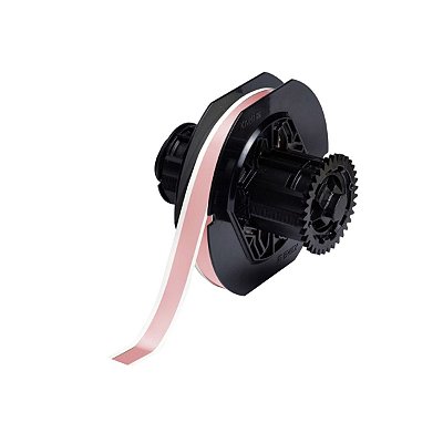 ETIQUETA POLIÉSTER DE 0.5"X100' ROSA(12,7MMX30,48M) B30C-500