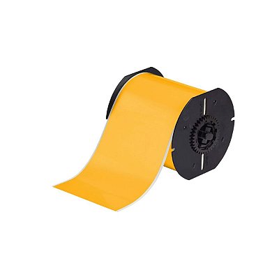 ETIQUETA POLIÉSTER DE 4"X100' AMARELO(101,6MMX30,48M) B30C-4