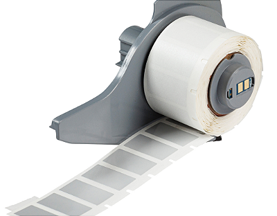 ETIQUETA POLIESTER METALIZADO M710 0.5"X1" (12.7MM X 25.4MM)