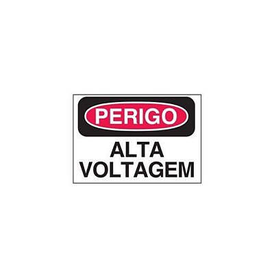 ETIQUETA VINIL PERIGO ALTA TENSAO 25X18 CM REF.C2175A - BRAD