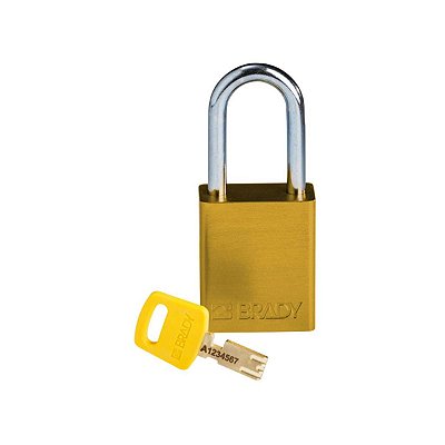 SAFEKEY - CADEADO DE ALUMINIO - 38MM (1.5") - AMARELO - SEGR