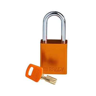 SAFEKEY - CADEADO DE ALUMINIO - 38MM (1.5") - LARANJA - SEGR