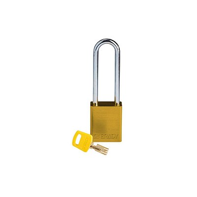 SAFEKEY - CADEADO DE ALUMINIO - 76MM (3") - AMARELO - SEGRED