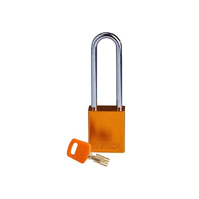 SAFEKEY - CADEADO DE ALUMINIO - 76MM (3") - LARANJA - SEGRED