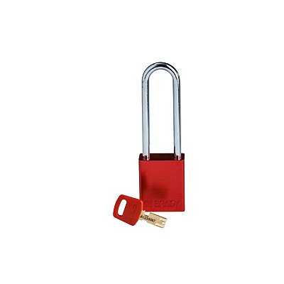SAFEKEY - CADEADO DE ALUMINIO - 76MM (3") - VERMELHO - SEGRE