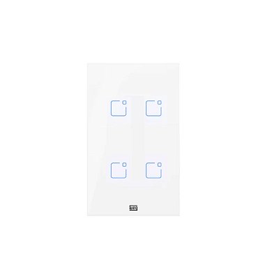 INTERRUPTOR WHOME TOUCH WIFI RF COM PLACA 4X2 4 TECLAS - WEG
