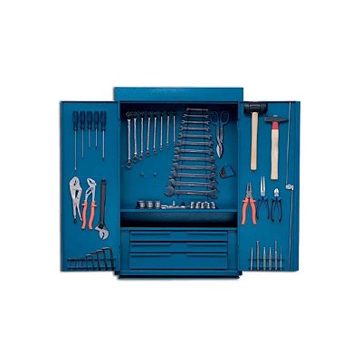 ARMARIO EM ACO 650X955X250MM C/ 83 FERRAMENTAS (MM) R.1400GM