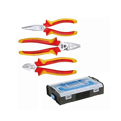 MALETA C/ ALICATES VDE H ISOLADOS EN 60900 C/ 3 PECAS R.1102