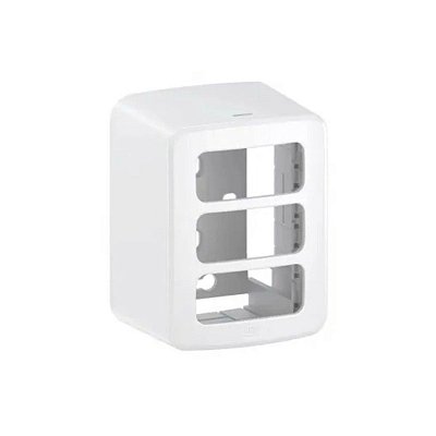 CAIXA E PLACA SOBREPOR 3 POSICOES SOBREPOR MODULAR COMPOSE B