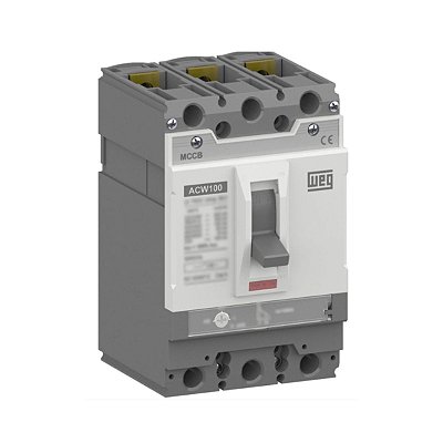 DISJUNTOR CAIXA MOLDADA 100A 85KA (380VAC) 3P ACW100H-FMU100