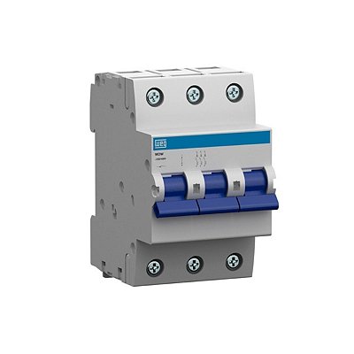 MINIDISJUNTOR TERMOMAGNETICO 63A 3P CURVA C MDW-C63-3 R.1007
