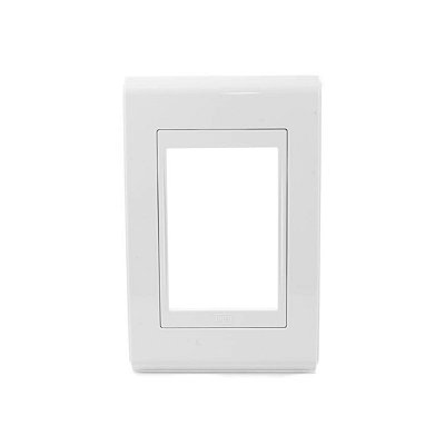 PLACA 4X2 3 MOD REFINATTO P/ TOMADA INTELIGENTE BRANCA - WEG
