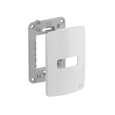PLACA E SUPORTE 4X2 1 POSICAO COMPOSE BRANCO R.13295536 - WE