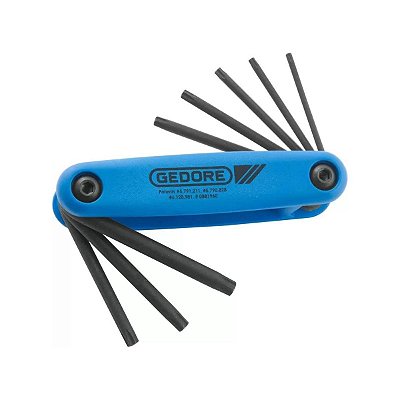 JOGO CHAVE TIPO TORX COM ARMAÇÃO R.43TXSCL-80 - 024.650 - GE