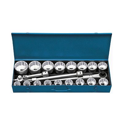 JOGO DE SOQUETES E ACESSORIOS 1" C/ 21 PECAS R.21/D21KPU - 0