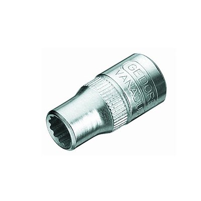 SOQUETE ESTRIADO 1/4" X 1/4" R.D20-1/4" - 013.153 - GEDORE