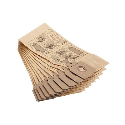 KIT DE FILTROS DE PAPEL PARA ASPIRADORES CV C/ 10 UNIDADES R
