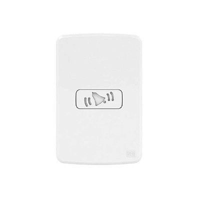 CIGARRA BIVOLT C/ PLACA E SUPORTE 4X2 13272775 BRANCA COMPOS