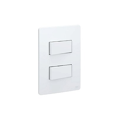 INTERRUPTOR DUPLO 10A C/ PLACA E SUPORTE 4X2 16091321 BRANCO
