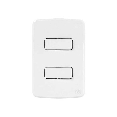 INTERRUPTOR PARALELO DUPLO 10A C/ PLACA E SUPORTE 4X2 132724