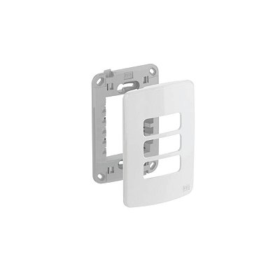 PLACA 4X2 C/ SUPORTE 3 POSICOES 13295558 BRANCA COMPOSE - WE
