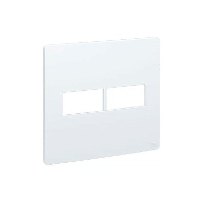 PLACA 4X4 2 POSICOES 1+1 C/ SUPORTE 16091200 BRANCO ESATTA -