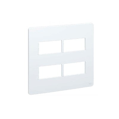 PLACA 4X4 4 POSICOES 2+2 C/ SUPORTE 16091201 BRANCO ESATTA -
