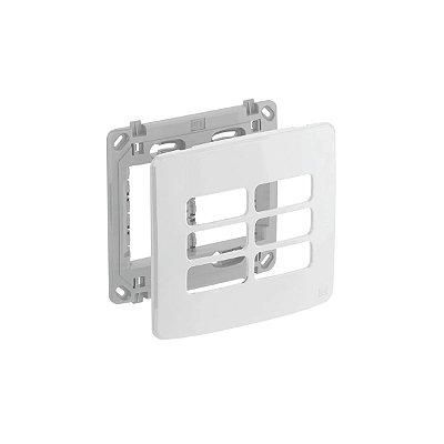 PLACA 4X4 6 POSICOES C/ SUPORTE 13295563 BRANCA COMPOSE - WE