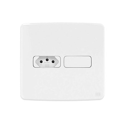 TOMADA 2P+T + 1 MOD CEGO C/ PLACA E SUPORTE 4X4 13272688 BRA