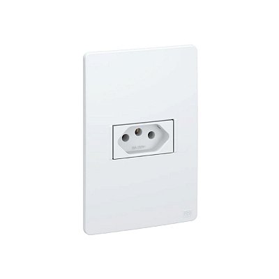 TOMADA 2P+T 20A C/ SUPORTE E PLACA 4X2 16091205 BRANCO ESATT