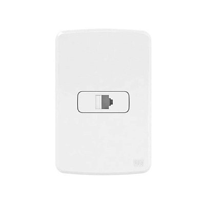 TOMADA RJ45 KEUSTONE CAT6 /C PLACA E SUPORTE 4X2 13272962 BR