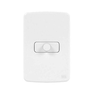 VARIADOR DE LUMINOSIDADE 110V DIMMER ROTATIVO C/ PLACA E SUP