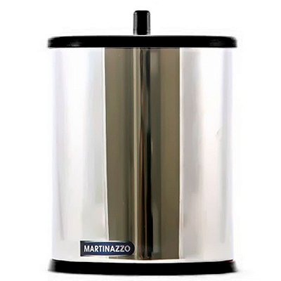 Lixeira Inox Para Banheiro Lavabo Cozinha 6,3 Litros Com Tampa