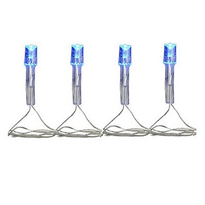 Cordão Pisca Pisca 100 Led Com 8 Funções 127V Azul 8 Metros