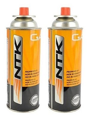 2 Gás Refil Lata Para Maçarico Fogareiro Butano Propano 227g