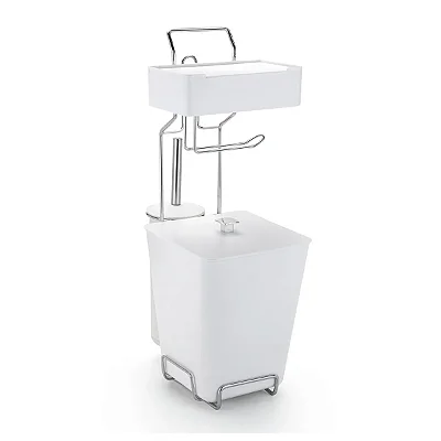 Suporte Papel Higiênico Com Lixeira Escova Sanitária Porta Lencinho 5x1