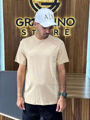 Camiseta Armani Exchange Bege