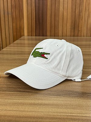 Boné Lacoste Big Croc Branco