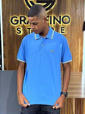 Polo Lacoste Azul Bebê PH1866