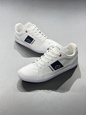 Tênis Lacoste Europa Wht/Nvy/Red