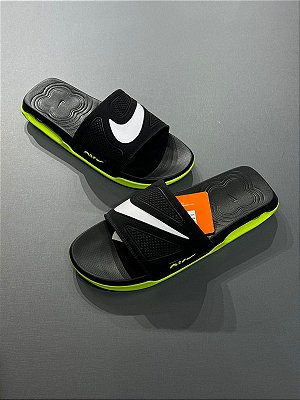Slide Nike Air Max Cirro Preto e Verde