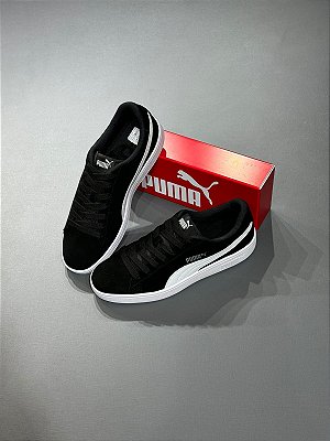 Tênis Puma Smash V2 Blk/White 386162-