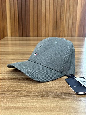 BONÉ TOMMY HILFIGER THAM0AM10355 CINZA ESCURO
